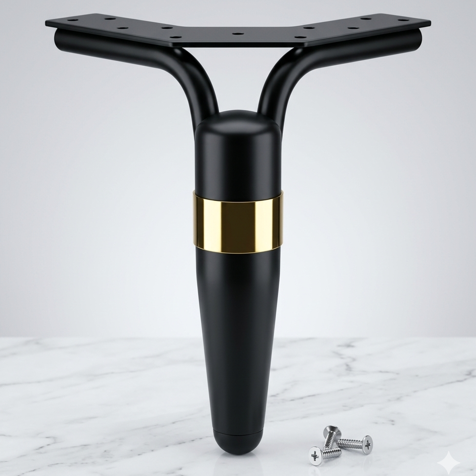 Ring Style Leg Matt Black