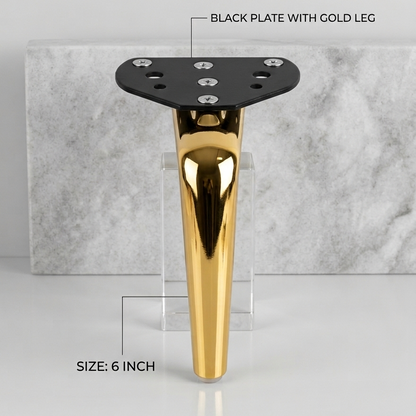 Black Plate Furniture Metal Leg