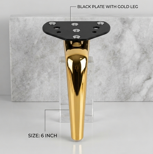 Black Plate Furniture Metal Leg