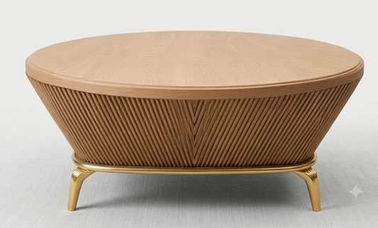 Aura Round Fluted Coffee Table